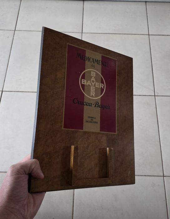 Reclama Veche Romaneasca Perioada Interbelica Bayer Decoratiune