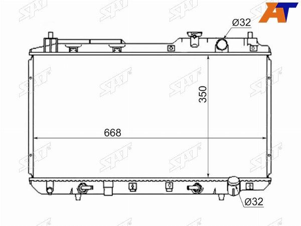 Радиатор Honda Cr-v