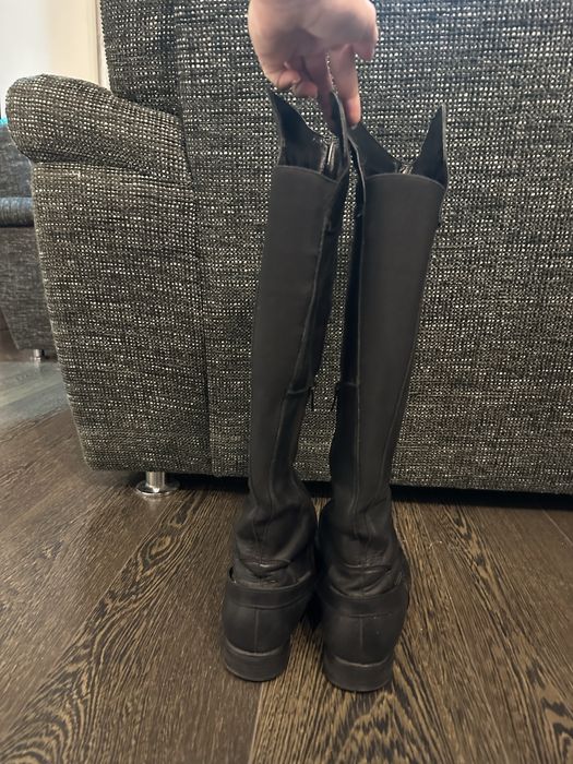 Кожени ботуши до коляното естествена кожа