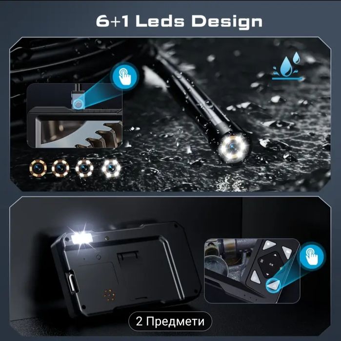 Ендоскоп камера LEIPAN ES01 – инспекционна камера с дисплей