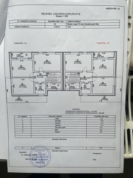 Casa(duplex) -Cisnadie-str.Prunului-Priveliste superba