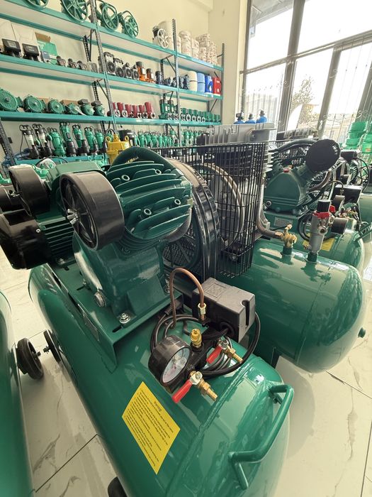 Воздушный поршневой ременли компрессор 500 Л 120 поршень 2 м3/хаво