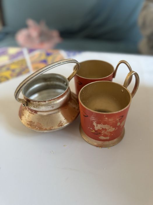 серебро, күміс посудалар