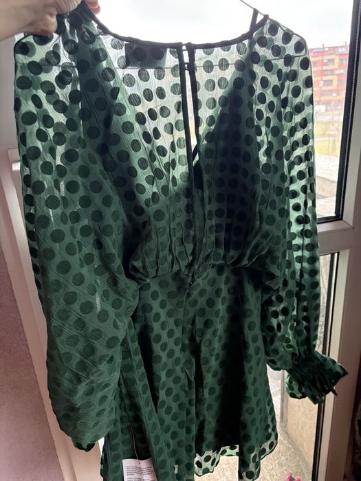 ASOS DESIGN Mini Рокля Зелена - Размер EU 36