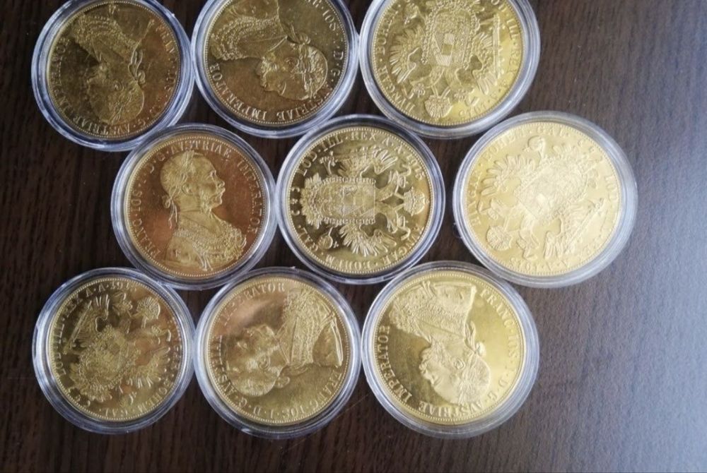 Vând monede Frank Iosif placate cu aur de 24k 1/1 cu cele originale pt comenzi sunteți