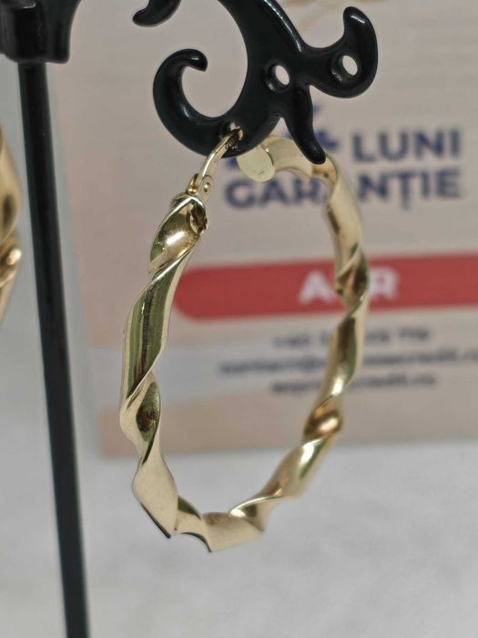 Cercei din aur de 14K  (Ag43 Falticeni B4020) - 24 luni garantie!