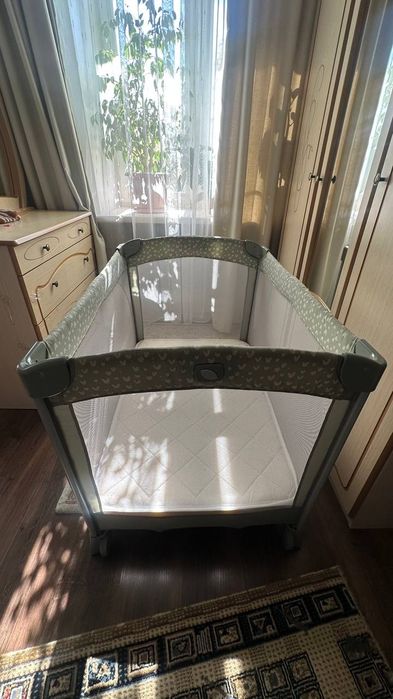 Кроватка с матрасом Joie Change & Bounce LEO