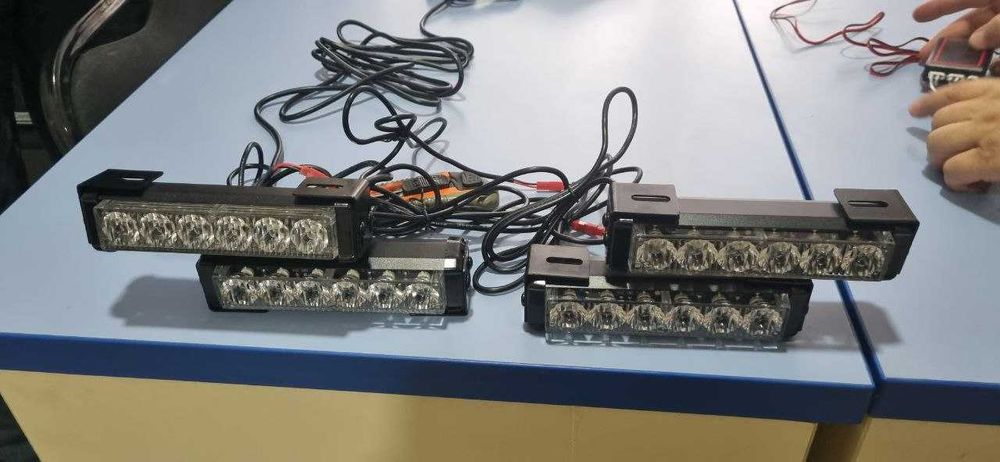Стробоскоп в решётку 12V, 10 режимов, IP65 | Stroboskop avtomobil