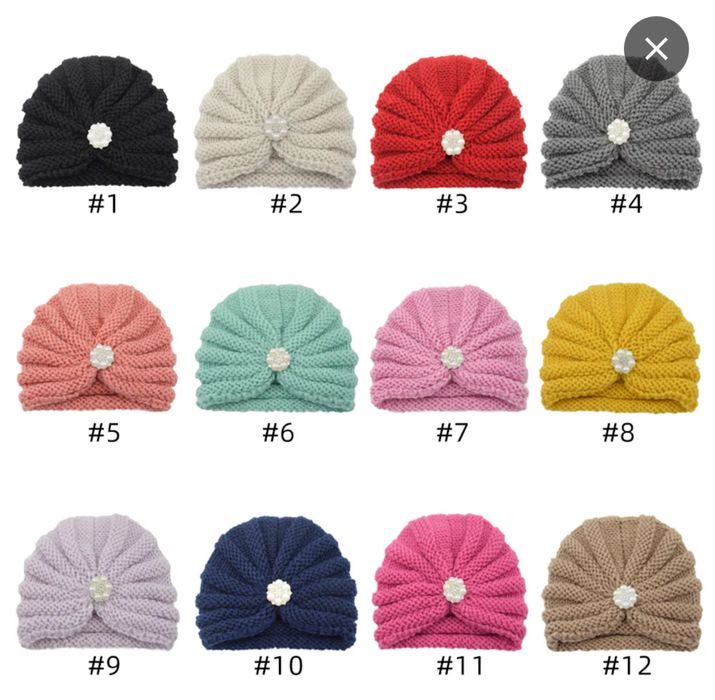 Шапочки-чалма для детей и взрослых