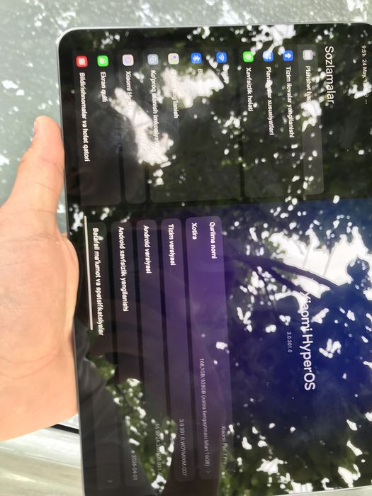 xiomi pad 7pro 12ga 512 tali qirilgan chizilgan joyi yo