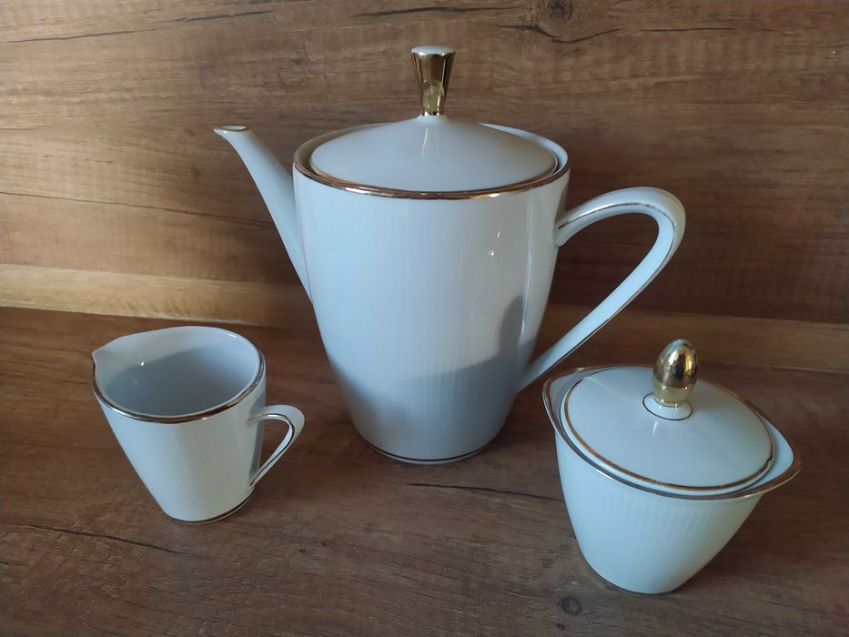 Порцеланов комплект 3 части Winterling Bavaria, Кана за чай, Захарница