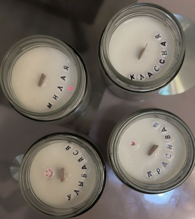 Уютные свечи ручной работы с эффектом камина