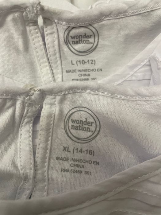 Белый лонгслив кофточка из хлопка. Американский бренд Wonder Nation.