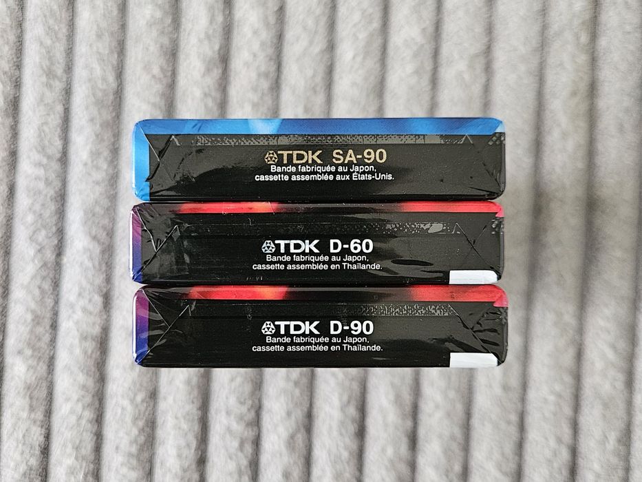 3 Casete Audio TDK D60-90 SA90 Japan