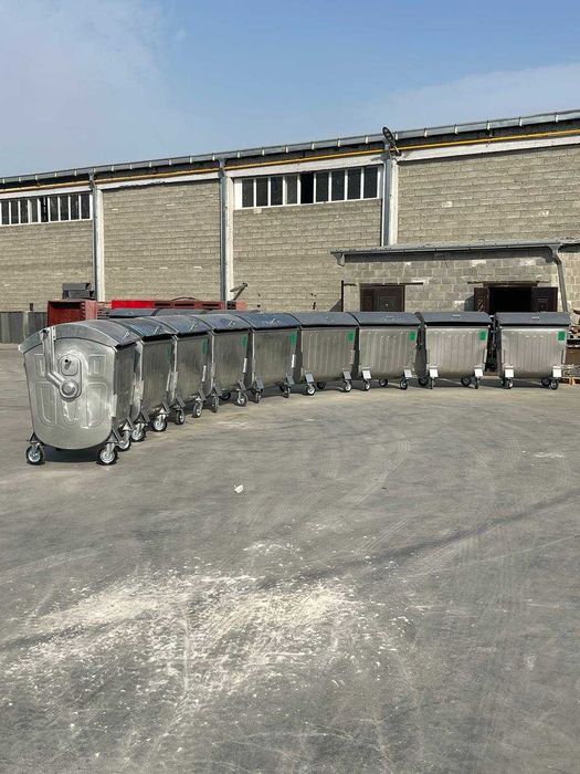 Oцинкованная Мусорный контейнер 1100Л евростандарт (en840)