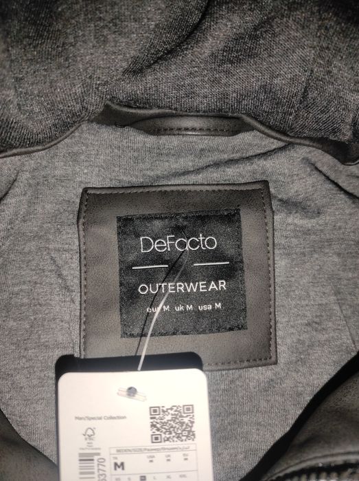 Geacă Slim Fit, piele eco, M.
