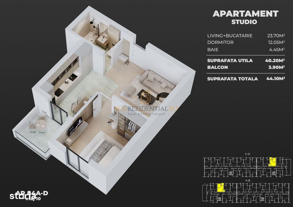 Apartament modern cu 2 camere, Metrou Berceni, ansamblu securizat