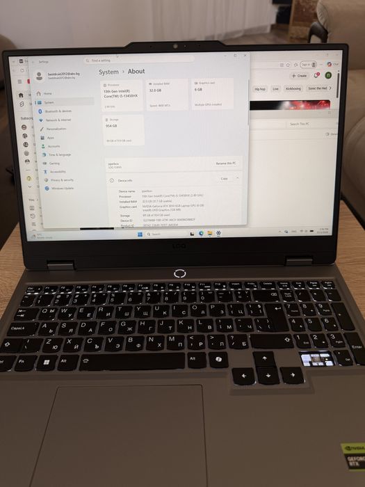 Леново LOQ15IRX9 RAM 32 , 1TB