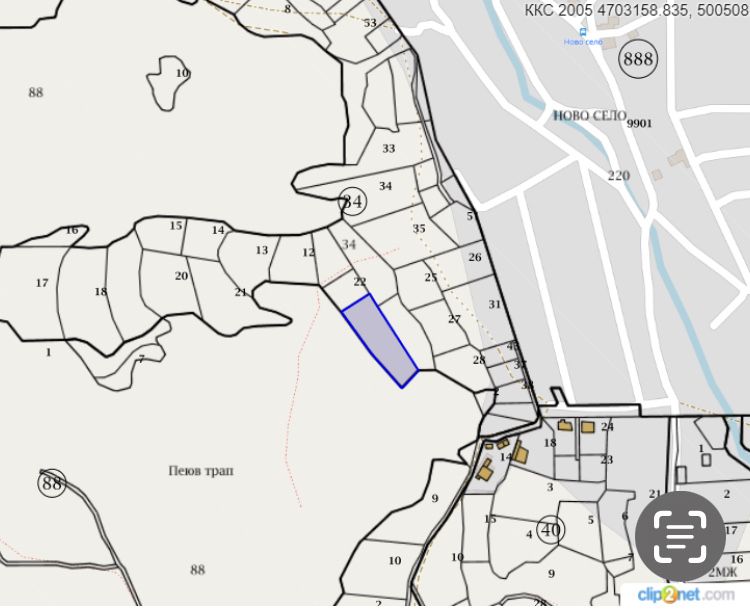 Продава се Земеделски имот в с. Ново село, Област Стара Загора -  кв.м за 7 €/дка - Снимка #1