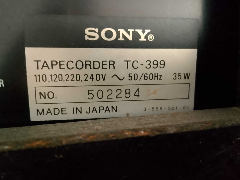 Sony TC399 магнетофон
