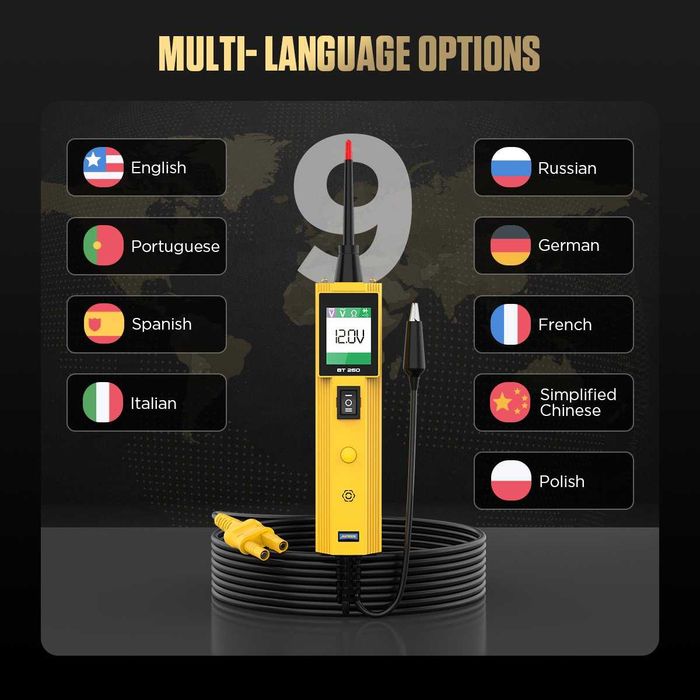 Интелигентен цифров мултимер,AUTOOL BT260,тестер електрически вериги