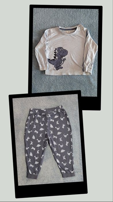 Pijama dinozaur, maneca lunga, marimea 86-92