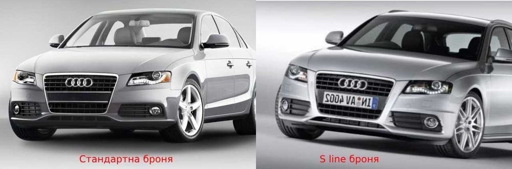 Тунинг решетката и странични решетки за Audi A4 B8 2008- 2011