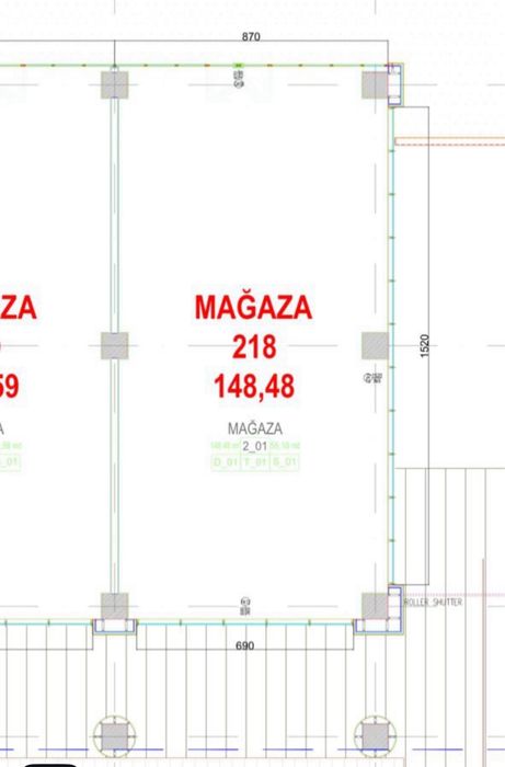 Сдается премиум нежилое помещения в Piramit Mall 148 квадратных 2-Этаж