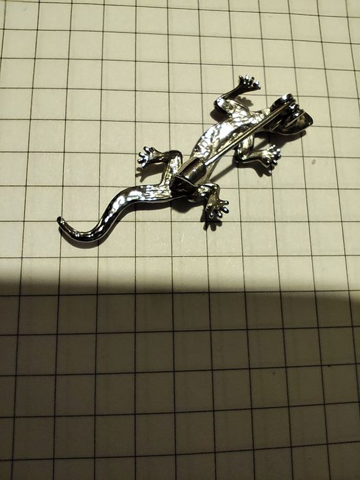 Винтидж брошки (ръчна изработка филигран), птица, панделка, гущер