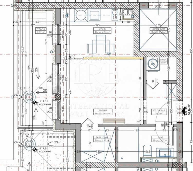 1-стаен в Варна-Кайсиева градина площ 54 цена 78000