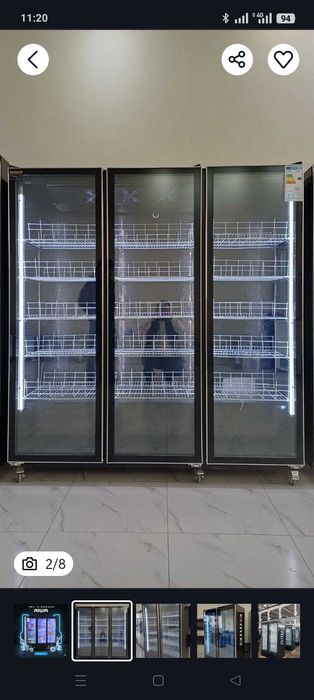 Vitrina Morozilnik Xolodilnik Витринный Морозильник холодильник