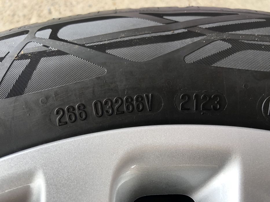 Jante otel cu anvelope de vara Fiat 500, 185/65R15 Continental - NOI