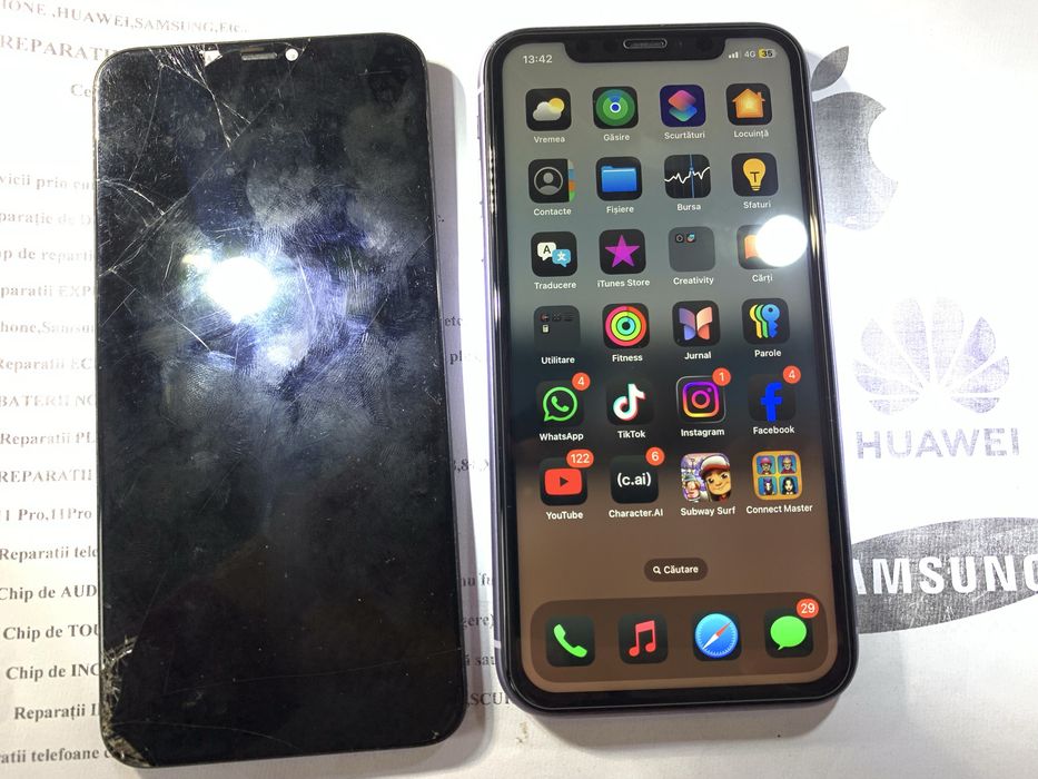 Reparatii IPhone Bistrita. Display , baterie , placa de baza IPhone, timp de reparatie 40 Min.