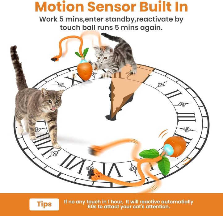 Интерактивна котешка топка HAPPY HACHI, 3 режима на работа