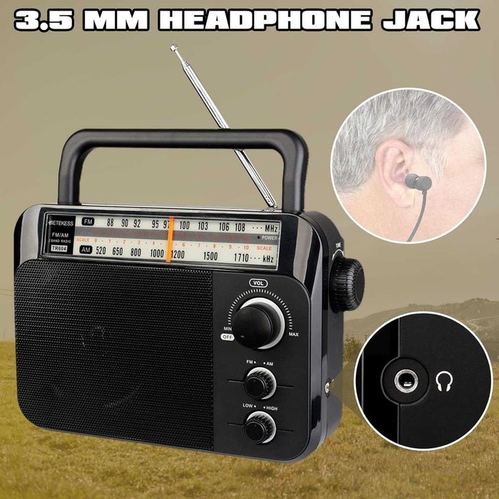 RETEKESS TR604 FM,AM,SW радиоприемник,класически дизайн