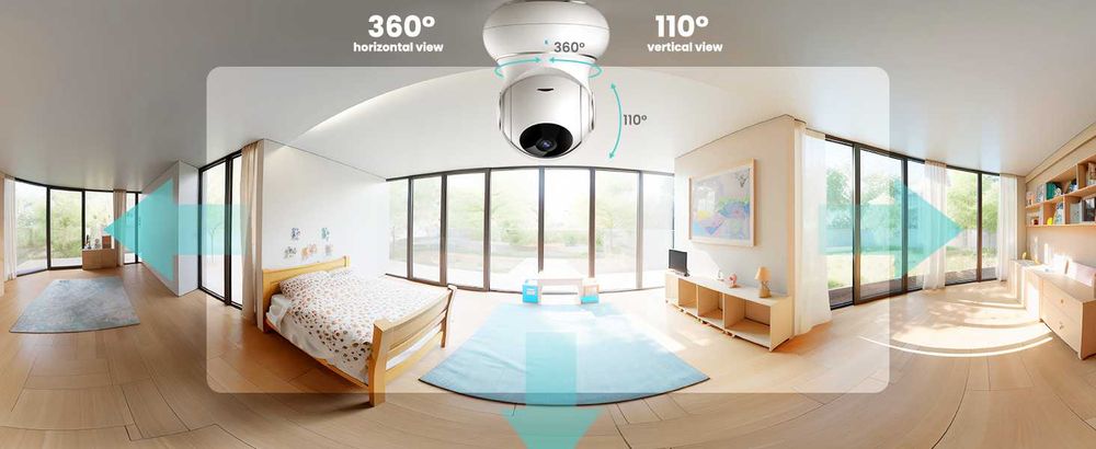 LItokam Wifi въртящи се камери- 2 бр. 2K