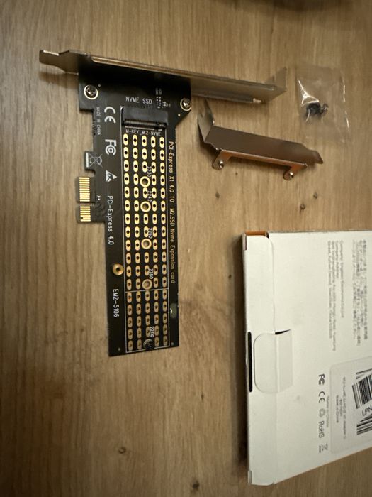 ELUTENG Adaptor M.2 NVMe SSD la PCIe x1 4.0 M-Key 2230 2242 2260 2280 22110 Card Expansiune PC Low Profile Resigilat Open Box