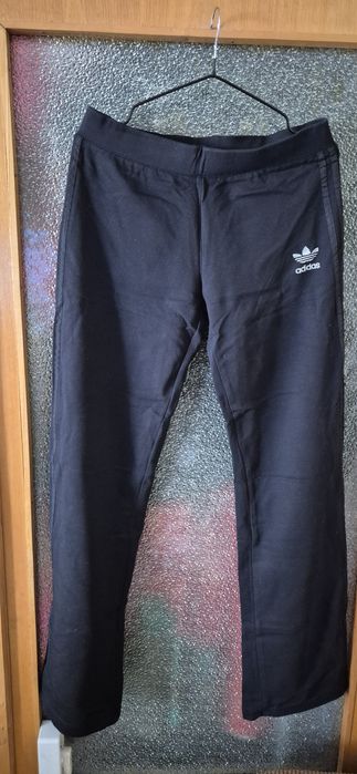 Pantaloni de trening Adidas, de dama, marinea XL, negri