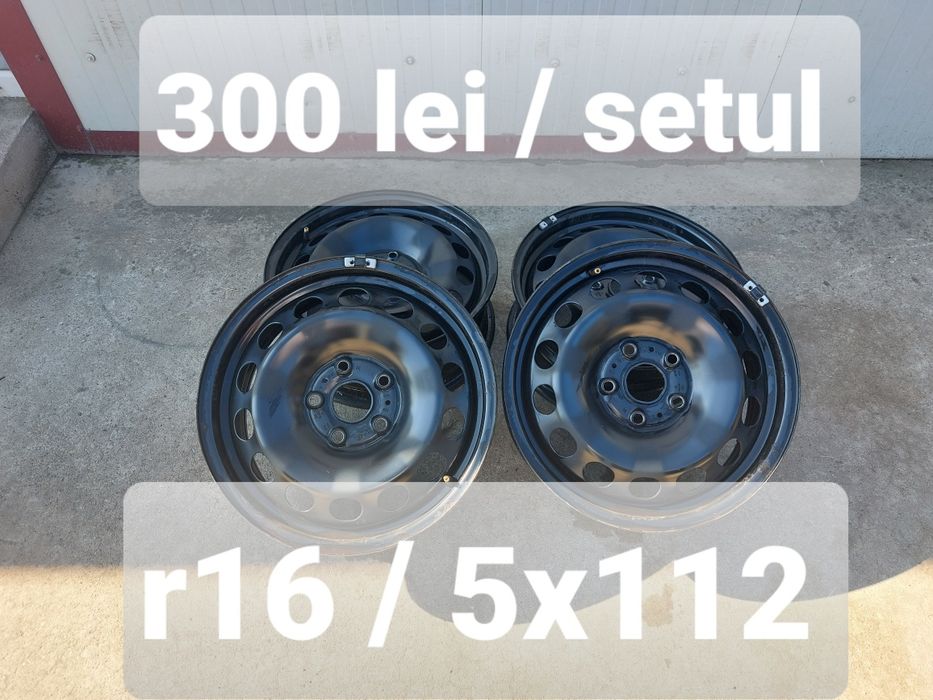 Jante din tabla r16 / gama Vw Audi Skoda Seat / 5x112