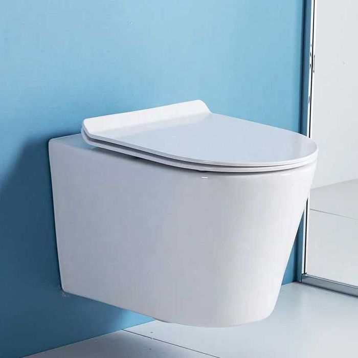 Конзолна тоалетна чиния - бяла