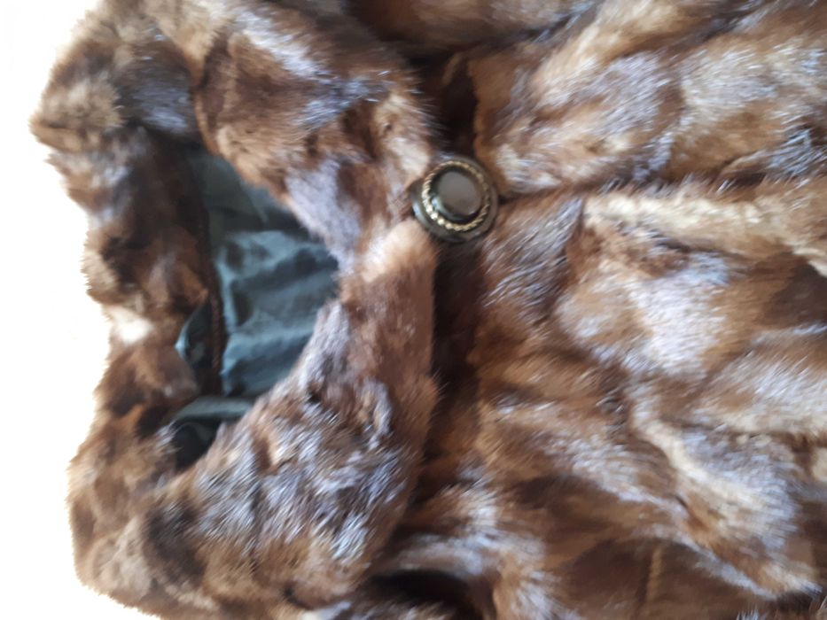 Палто от норка, визон , кафяво