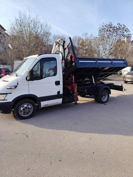 Транспортни услуги  Камион, Самосвал с кран до 5т с тристранно разтова