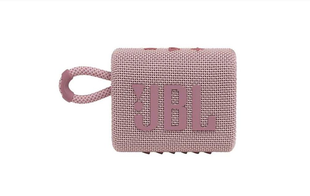 Преносима тонколона JBL Go 3 Eco, Bluetooth. IP67, 5H, Розов
