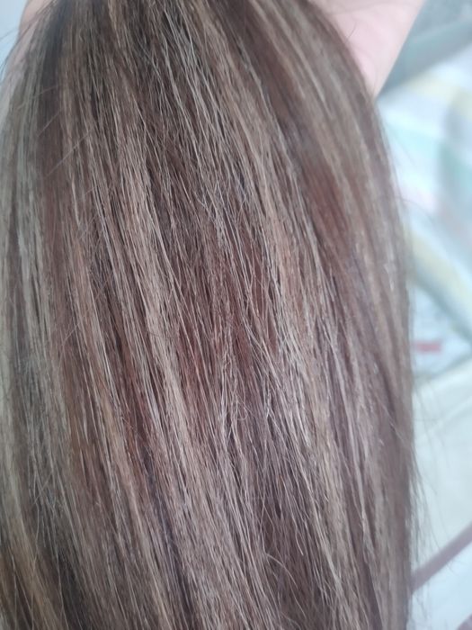 Волосы натуральные, для наращивания на заколках