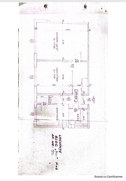 Vând apartament 2 camere zona Auchan Titan București sector 3 decomandat 49m2 utili pe strada Jean Steriadi