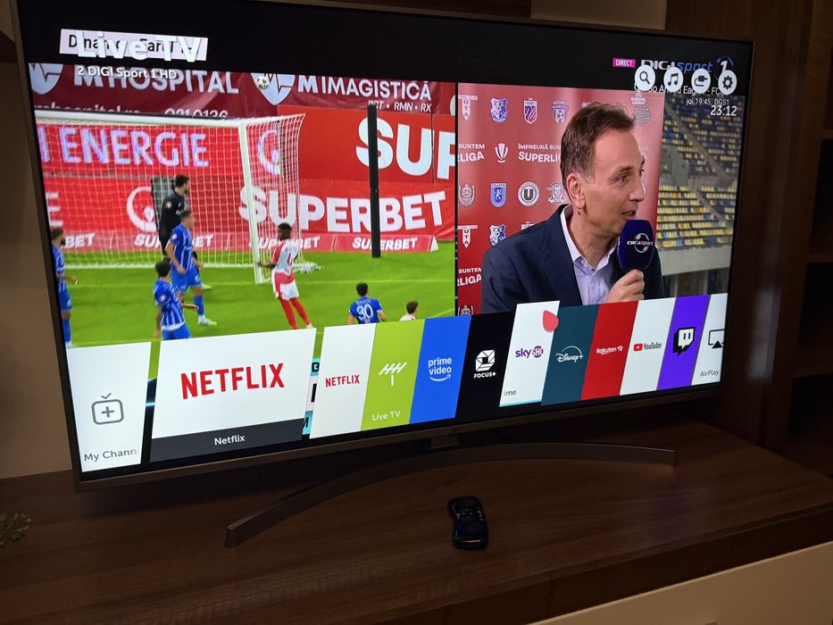 Smart Tv LG model 55UK7550 NanoCell 138 cm diagonala full metalic