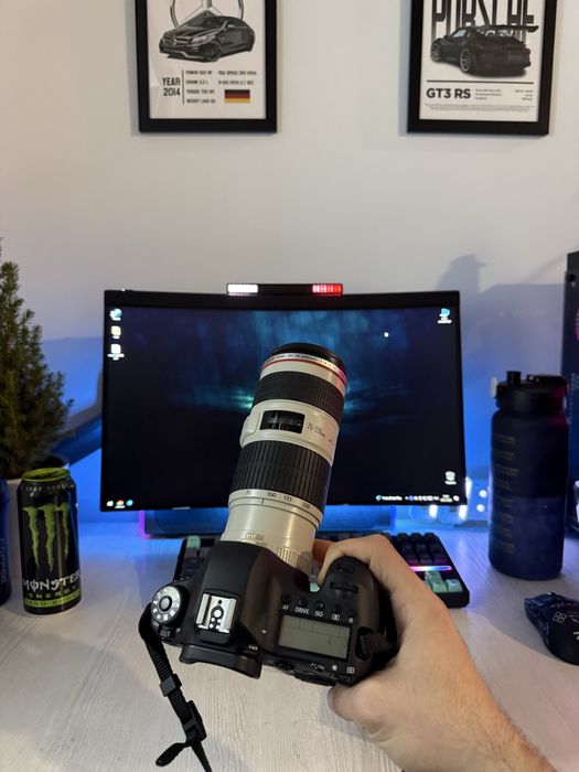 Canon 6 D Ideal pachti yengi + Obyektiv canon 70-200 Usm