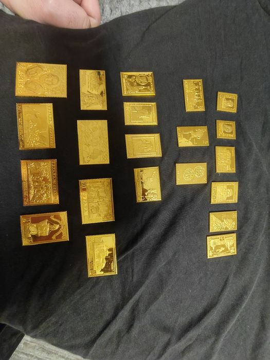 Lingouri argint placate cu aur