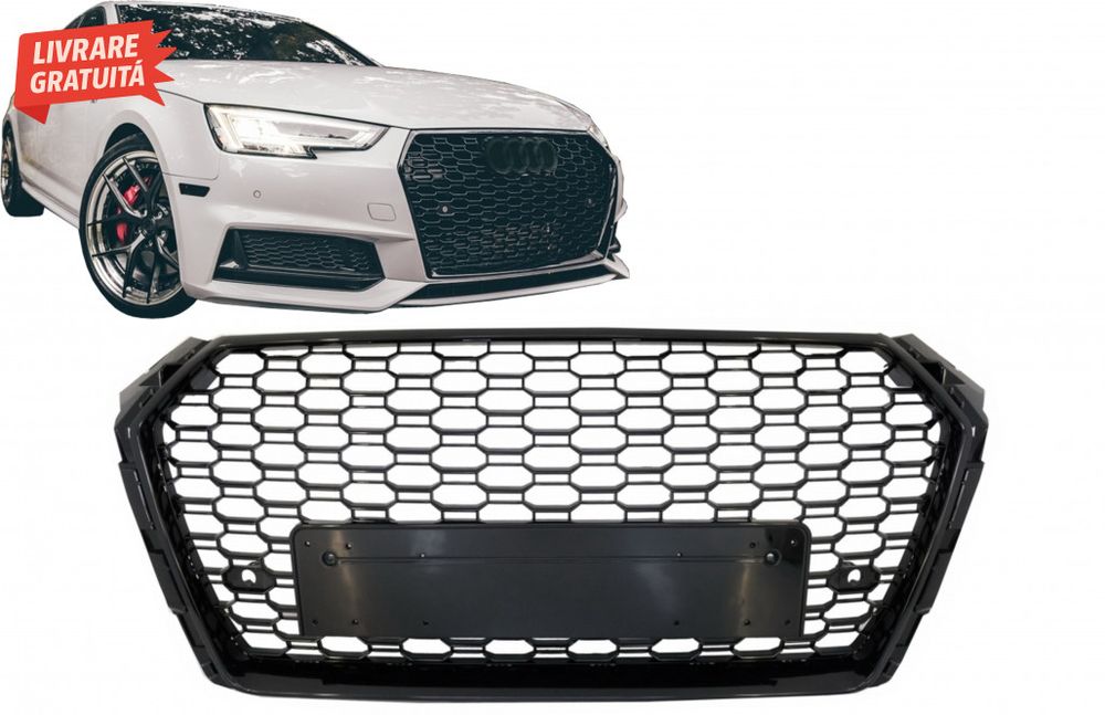 Grila Centrala Audi A4 B9 8W (2016-2018) Sedan Avant RS Design