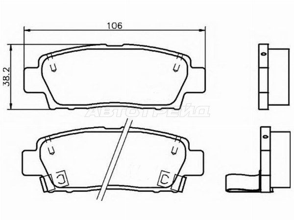 Колодки тормозные Toyota Chaser